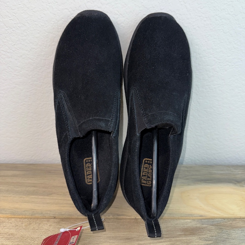 NWT Suede Black Slip On Shoes Size 8.5 - Picture 9 of 12